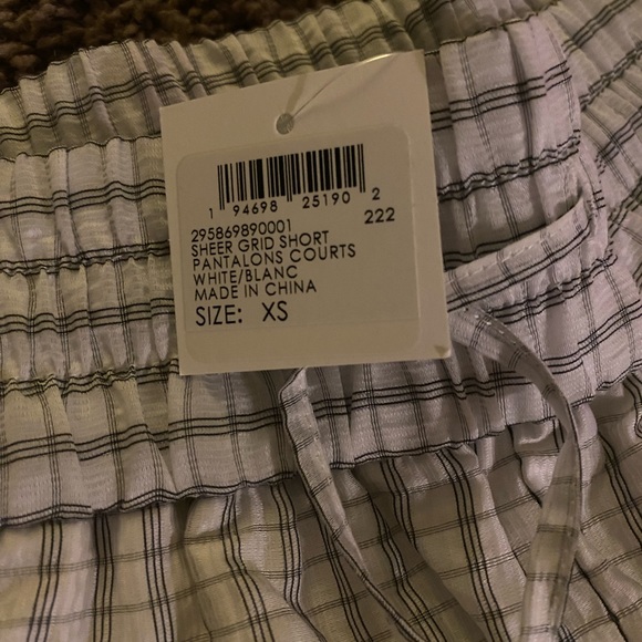 Club Monaco Lightweight Grid Shorts XS NWT - Picture 4 of 4